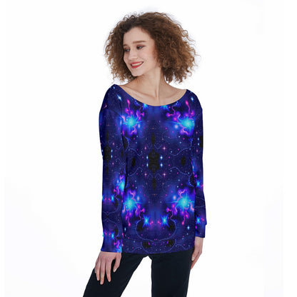 Women's Off-Shoulder Sweatshirt