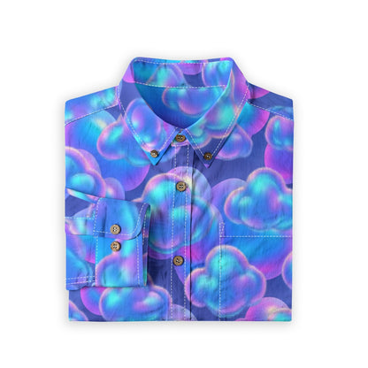 Men's Casual Lapel Long Sleeve Shirt|125GSM Cotton
