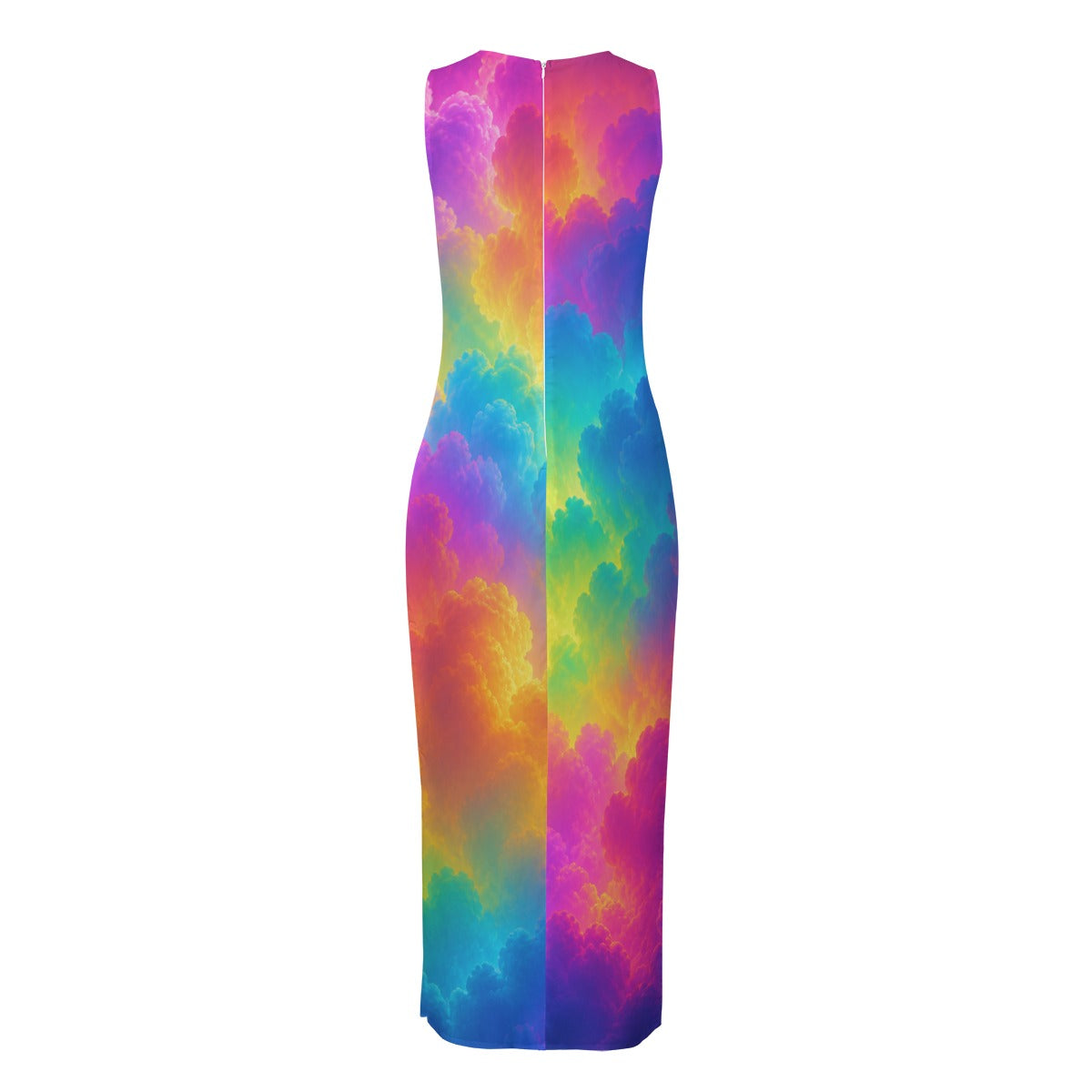Women's Beach Perspective Chiffon Sleeveless Dress
