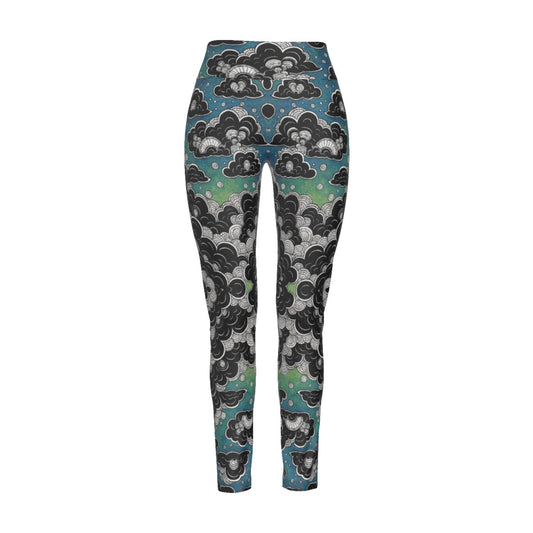 Women's High Waist Leggings | Side Stitch Closure