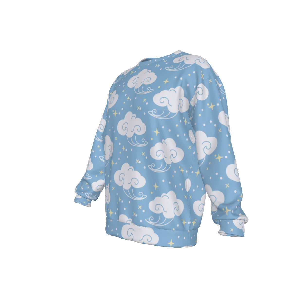 Men's Drop Shoulder Round Neck Long-Sleeved Sweatshirt