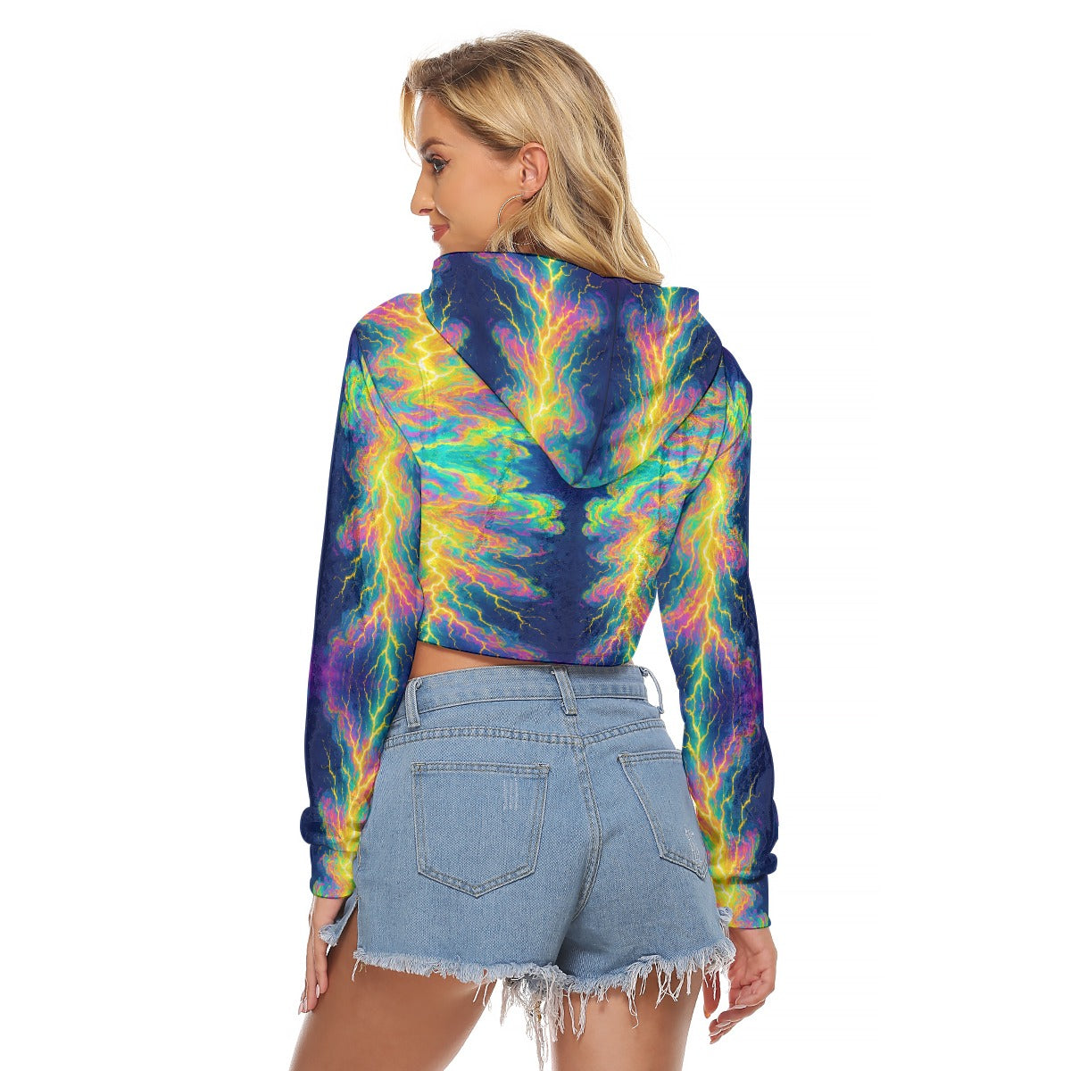 Women's Crop Top Hoodie|Velvet