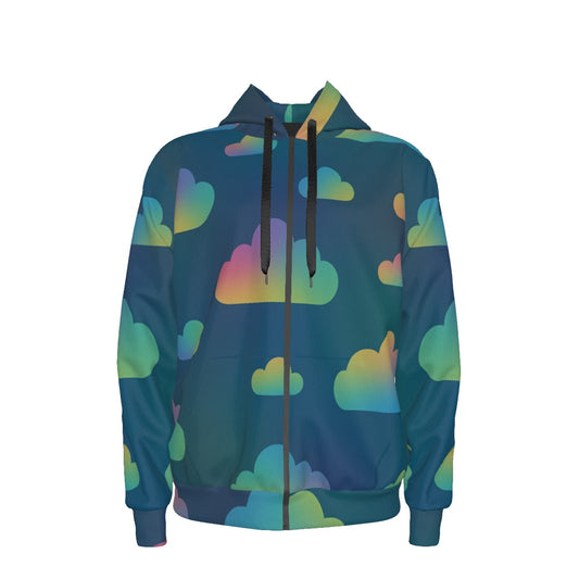 Unisex Zipper Hoodie With Black Lining