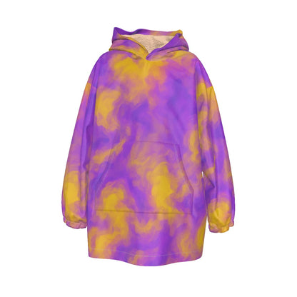 Unisex Kid's Sherpa Fleece Hoodie Blanket