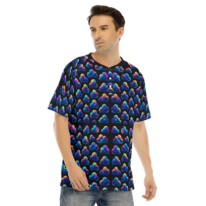 Men's Raglan Sleeve T-shirt With Button Closure
