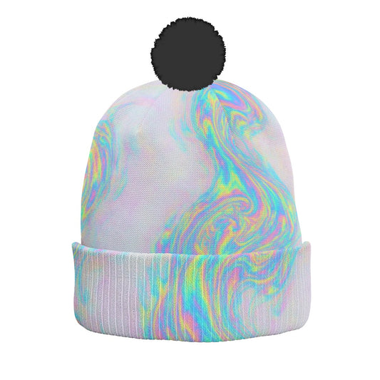 Unisex Knitted Hat With Pom-Pom