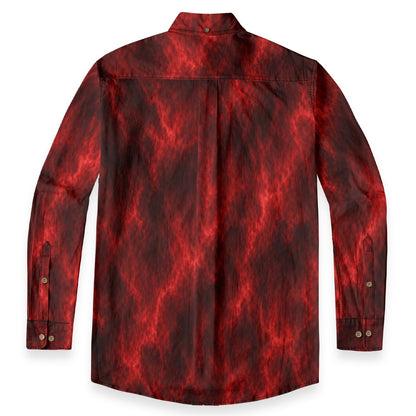 Men's Casual Lapel Long Sleeve Shirt|125GSM Cotton