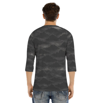 Men's Bracelet Sleeve T-shirt With Button Closure - view 4