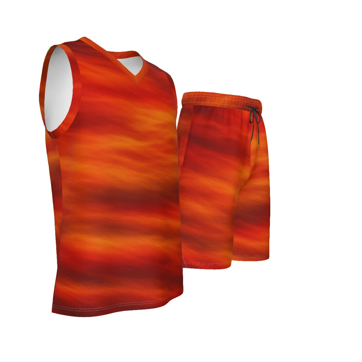 Men's V Neck Basketball Suit