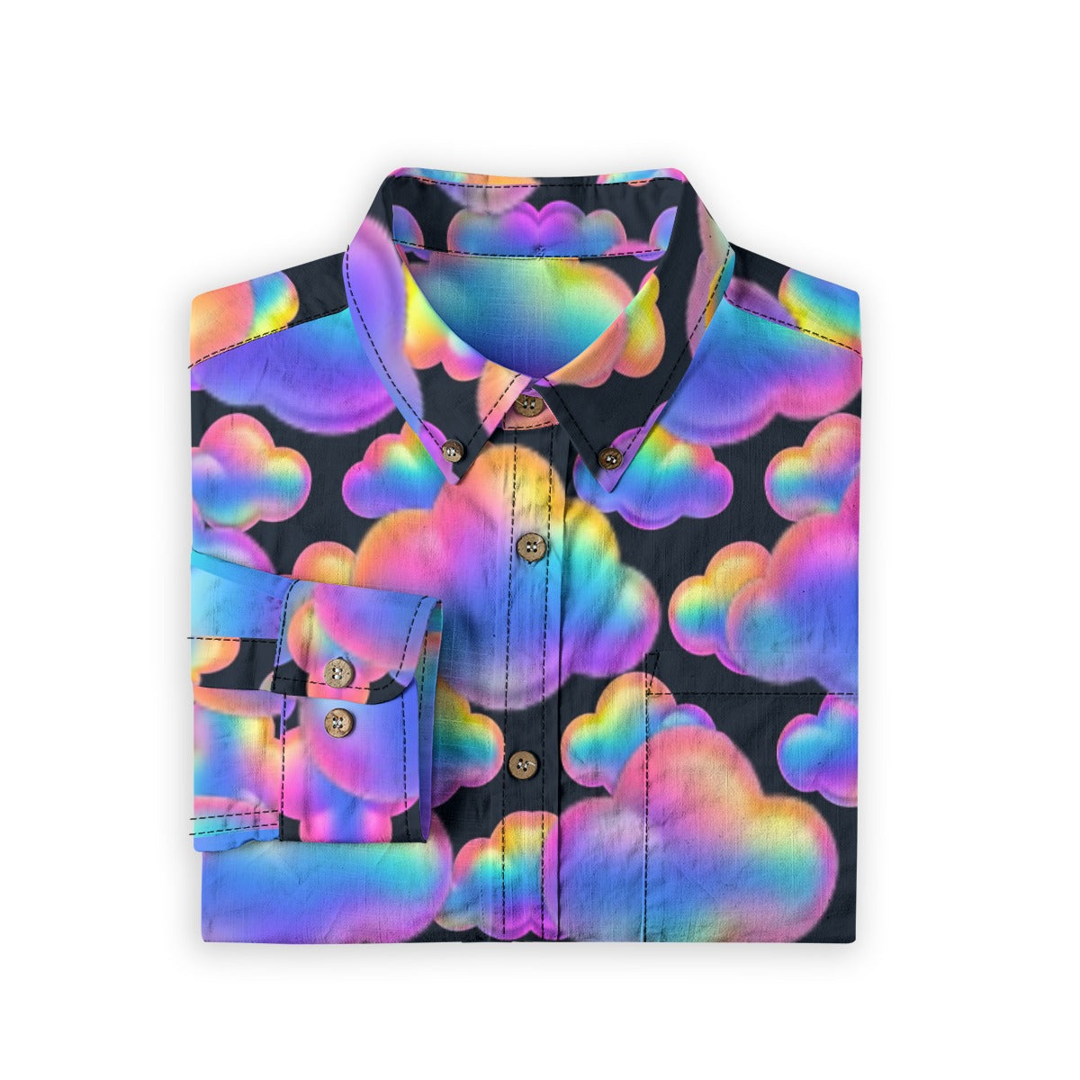 Men's Casual Lapel Long Sleeve Shirt|125GSM Cotton