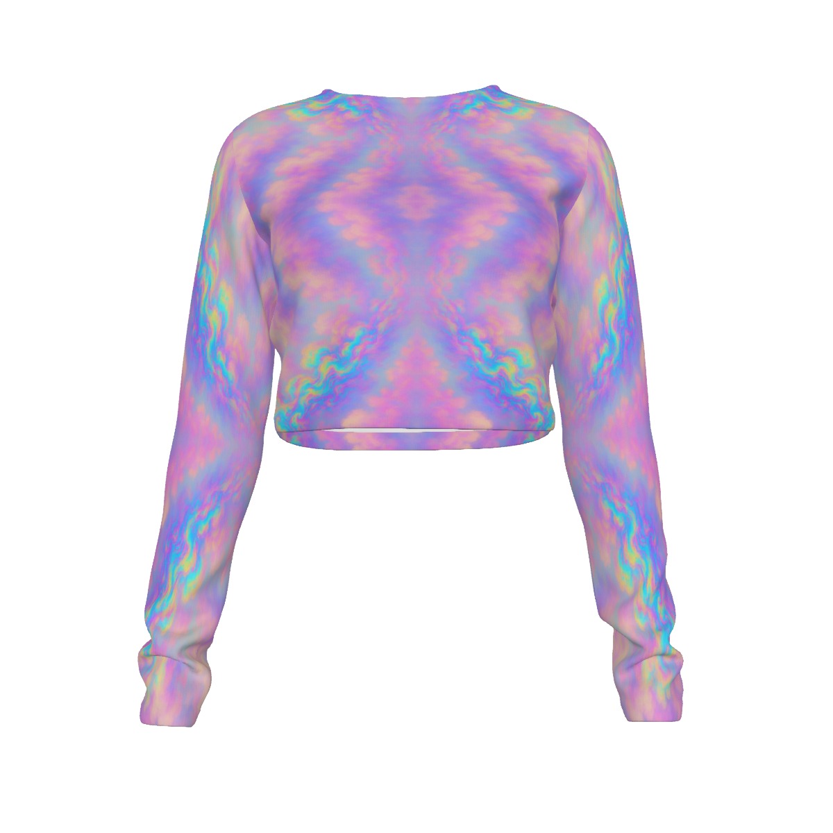 Women's Round Neck Crop Top T-Shirt