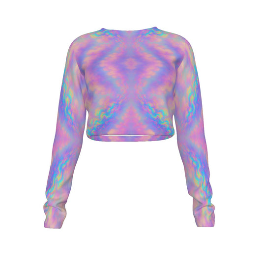 Women's Round Neck Crop Top T-Shirt