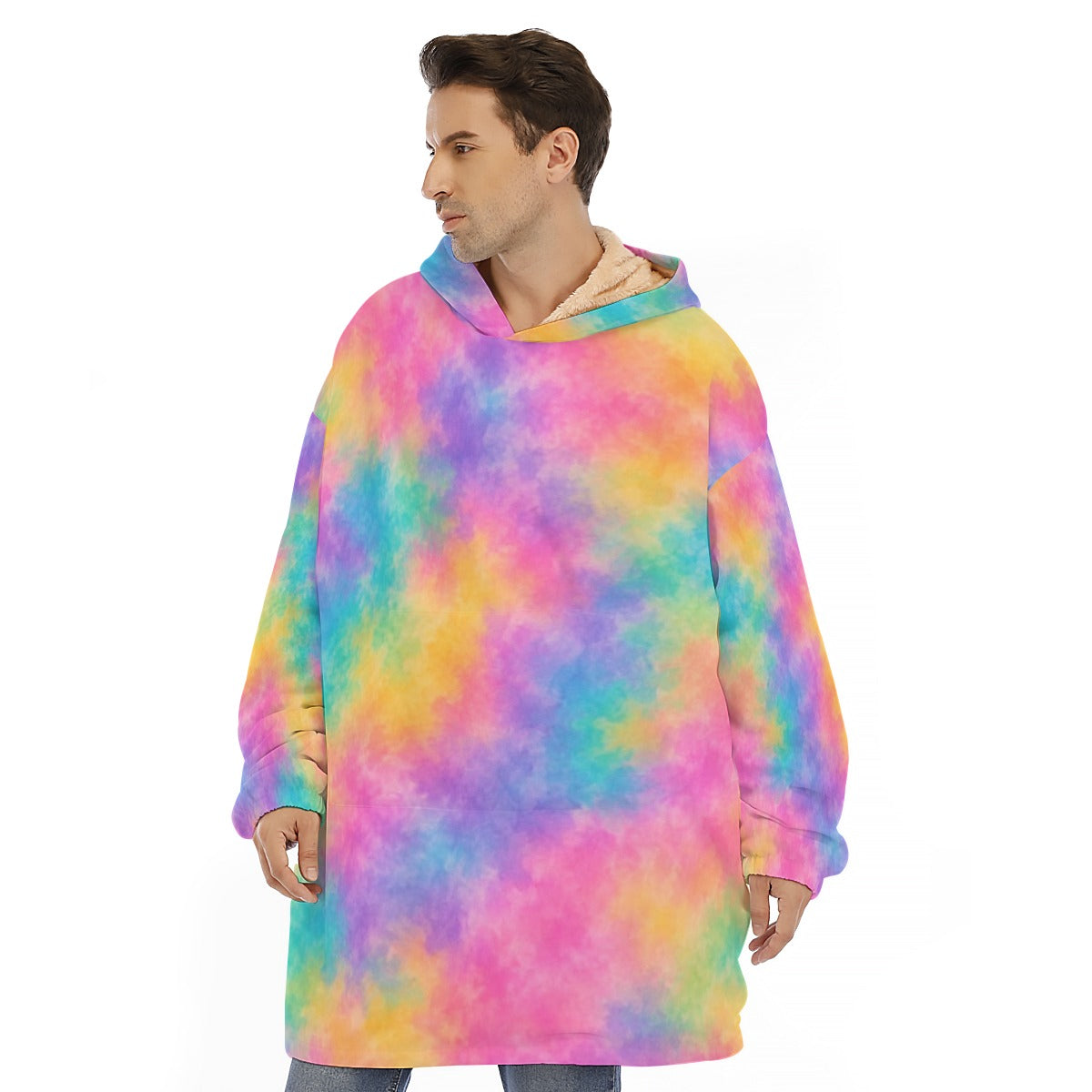 Unisex Sherpa-Fleece Hoodie Blanket - view 1