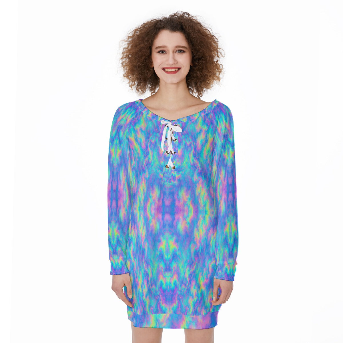 Women's Lace-Up Sweatshirt