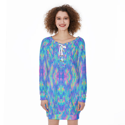 Women's Lace-Up Sweatshirt