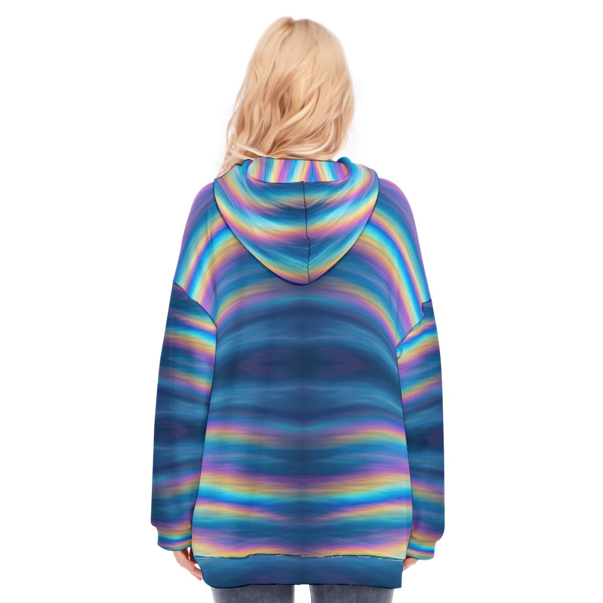 Women's Long Hoodie With Zipper Closure