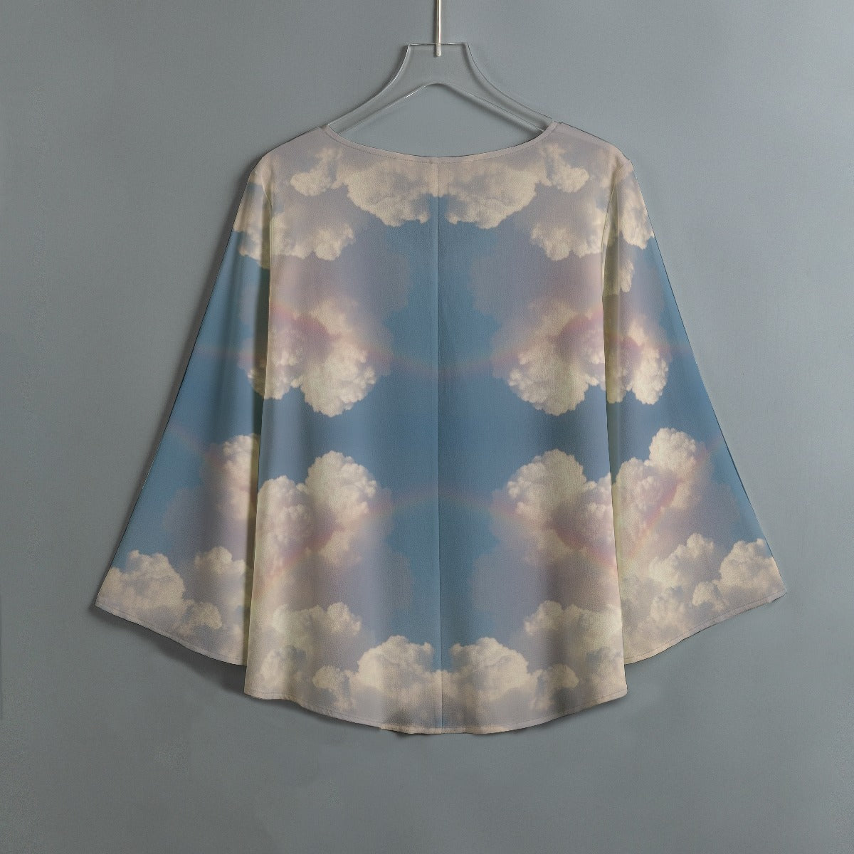 Women's V-neck T-shirt With Irregular Hem