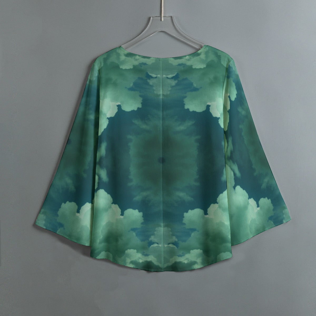 Women's V-neck T-shirt With Irregular Hem