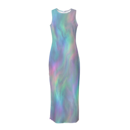 Women's Beach Perspective Chiffon Sleeveless Dress