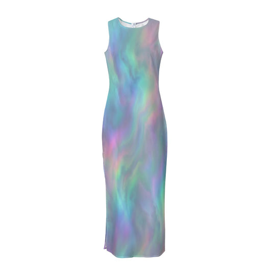 Women's Beach Perspective Chiffon Sleeveless Dress