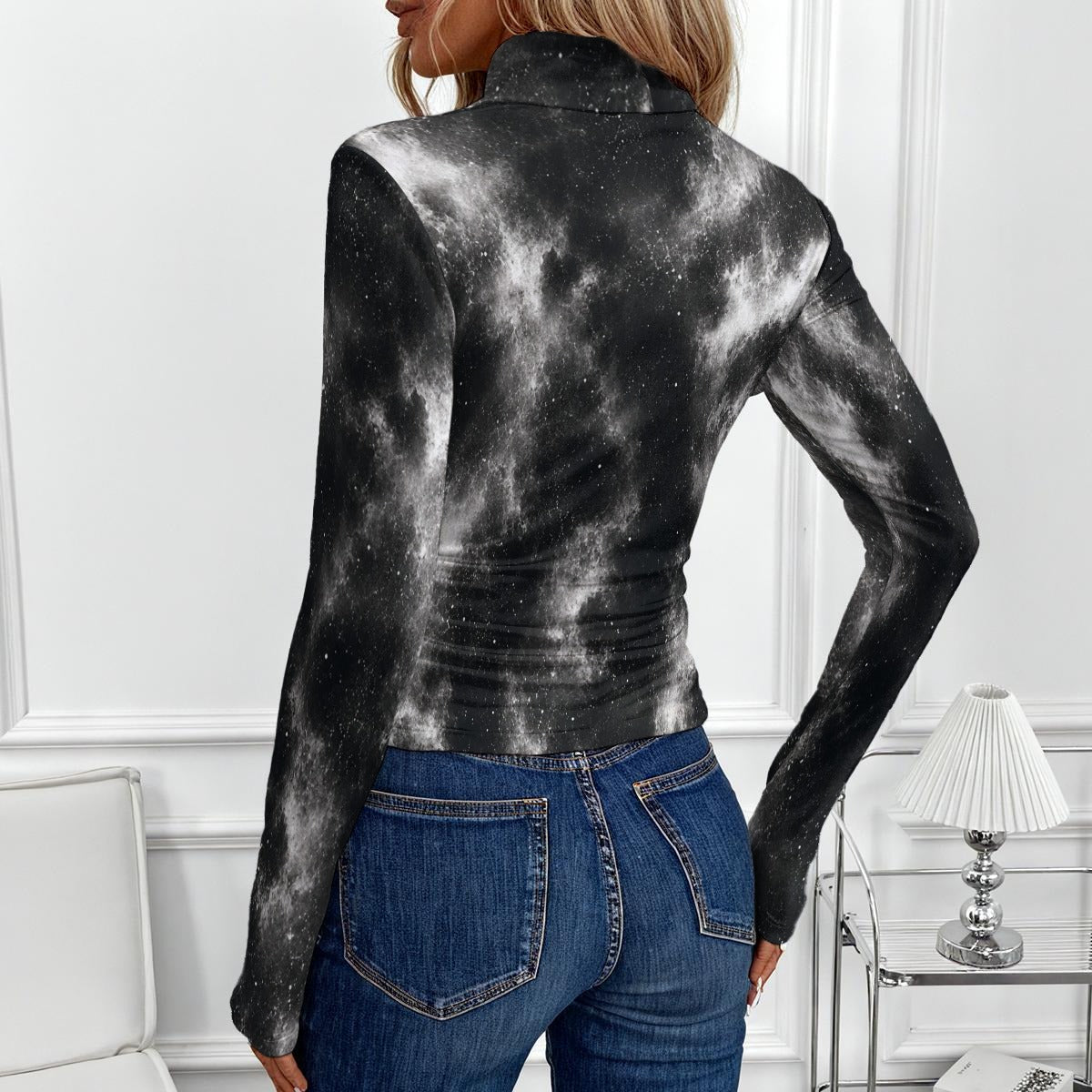 Women's High-Neck Top With Long Sleeve by O’Nimbus – view 3