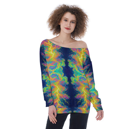 Women's Off-Shoulder Sweatshirt
