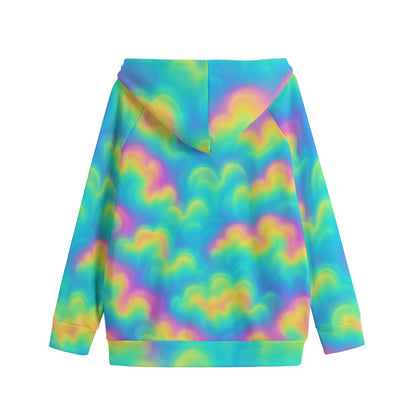 Unisex Kid's Zip Up Raglan Sleeve Hoodie | 310GSM Cotton