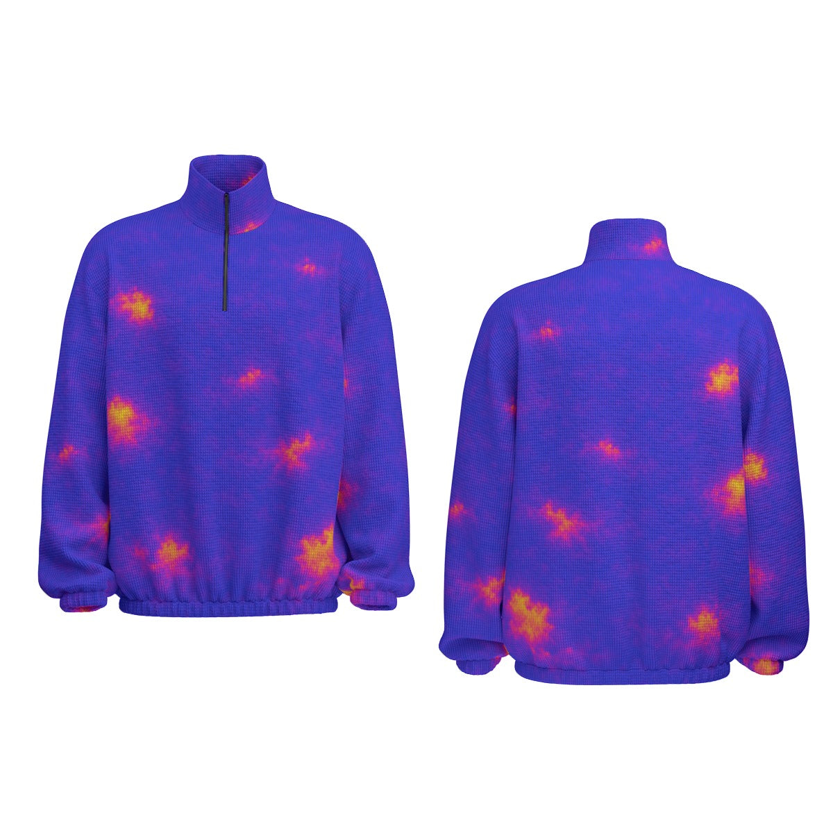 Unisex Turtleneck Zippered Sweatshirt