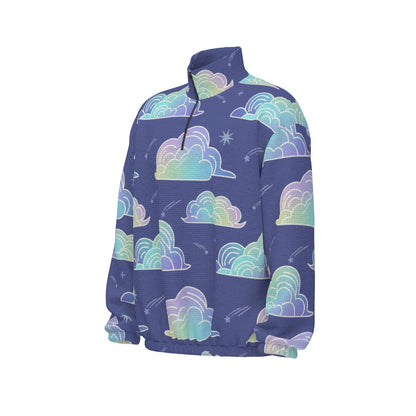 Unisex Turtleneck Zippered Sweatshirt
