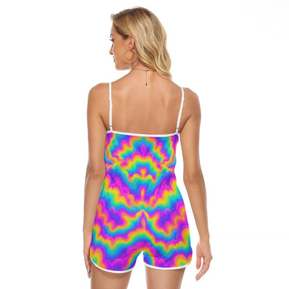 Women's V-neck Cami Romper