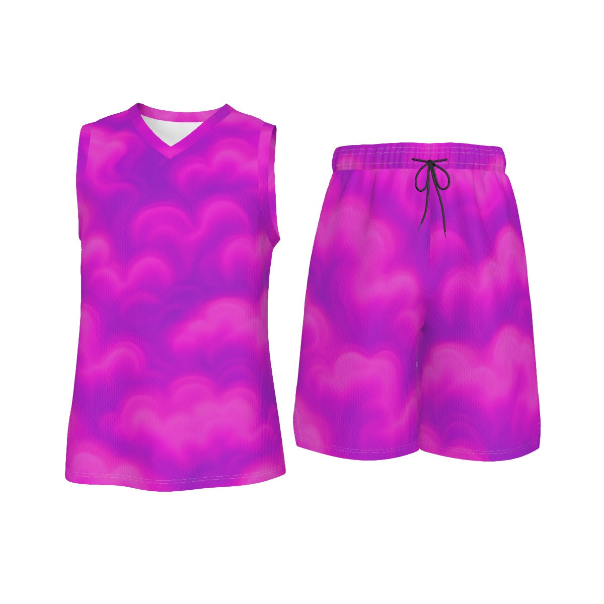 Men's V Neck Basketball Suit