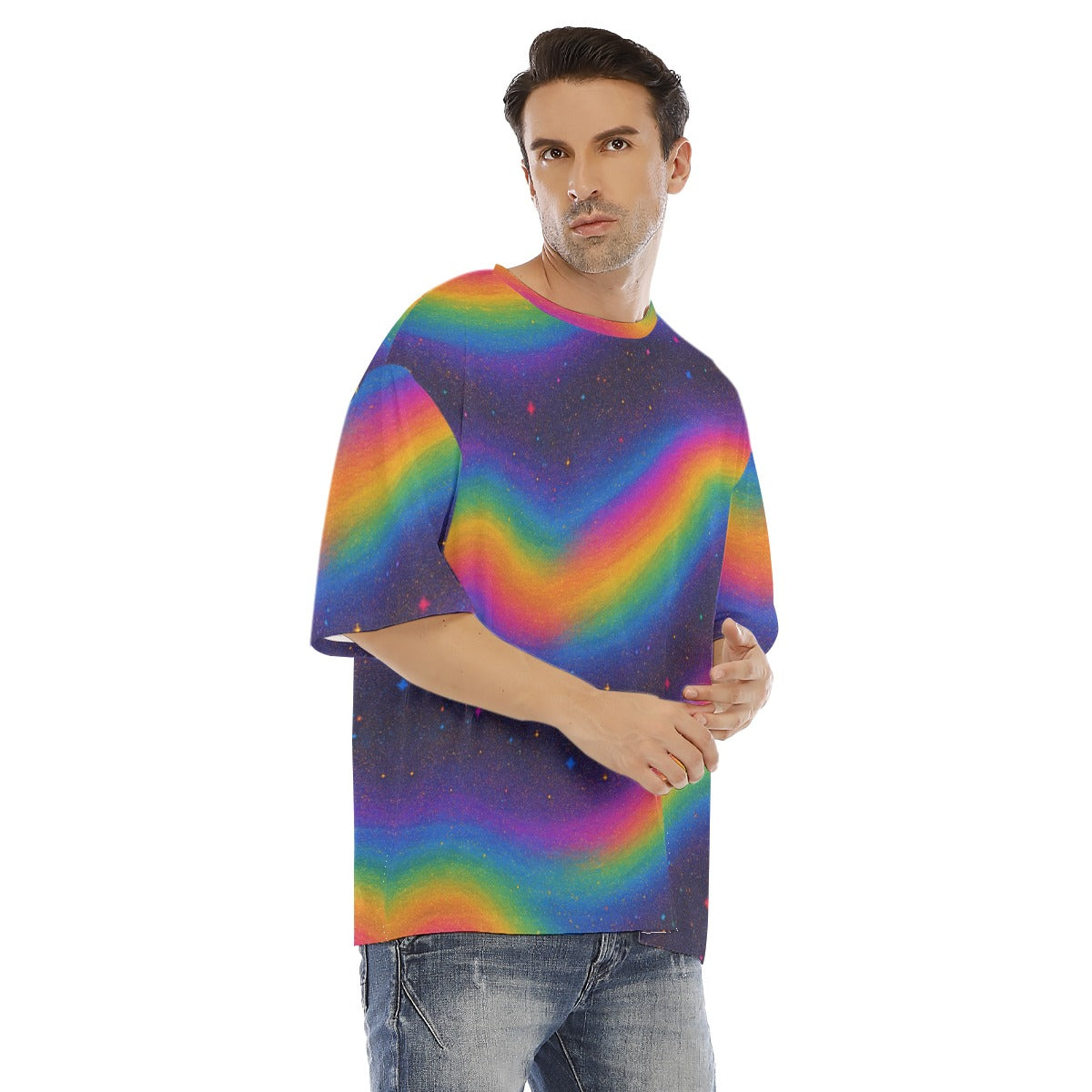 Men's Drop Shoulder T-shirt With Short Sleeve