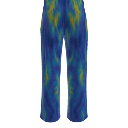 Unisex Knitted Fleece Wide Leg Pants