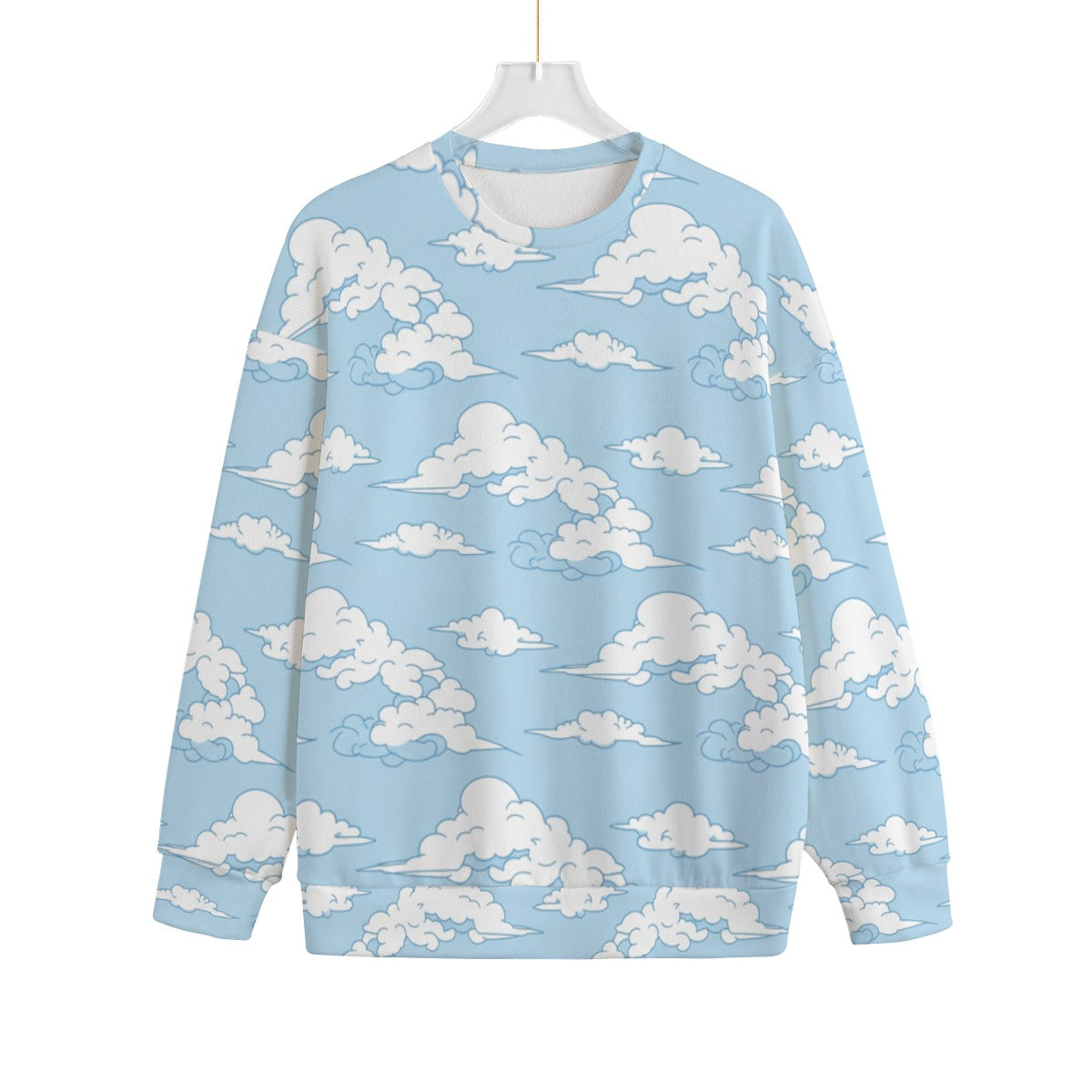 Unisex Drop-shoulder Knitted Fleece Sweater - view 1