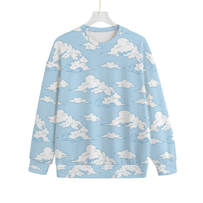 Unisex Drop-shoulder Knitted Fleece Sweater - view 1
