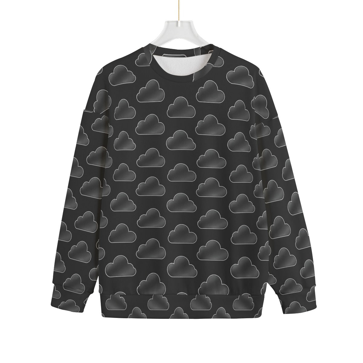 Unisex Drop-shoulder Knitted Fleece Sweater - view 1