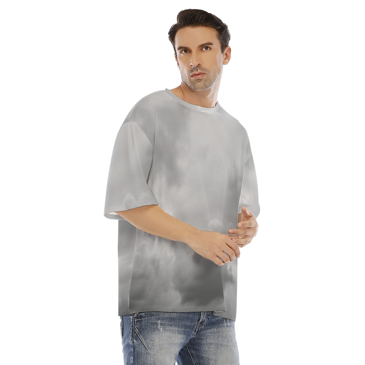 Men's Drop Shoulder T-shirt With Short Sleeve