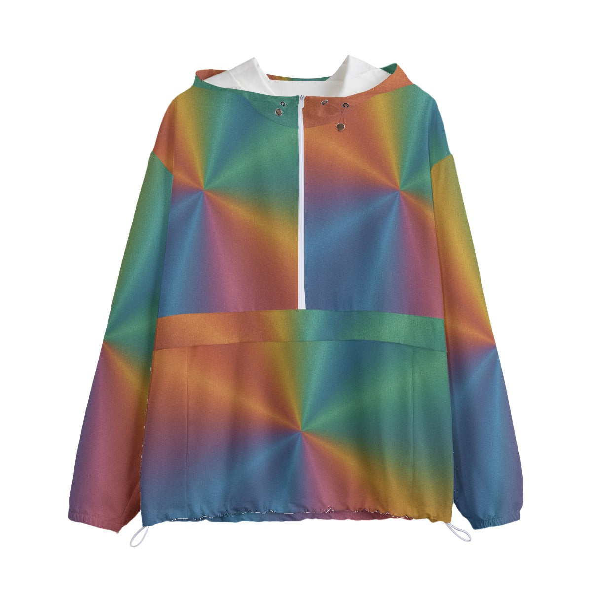 Unisex Pullover Jacket With Zipper Closure