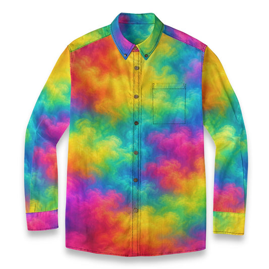 Men's Casual Lapel Long Sleeve Shirt|125GSM Cotton