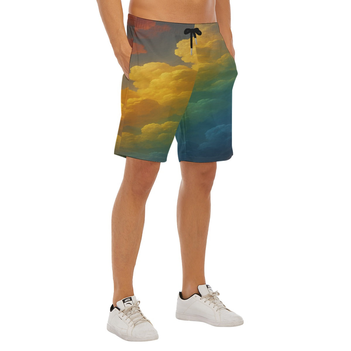 Men's Beach Shorts With Elastic Waist