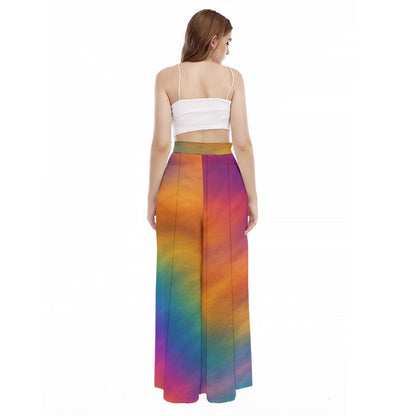 Women's High Waist Wide Leg Trousers