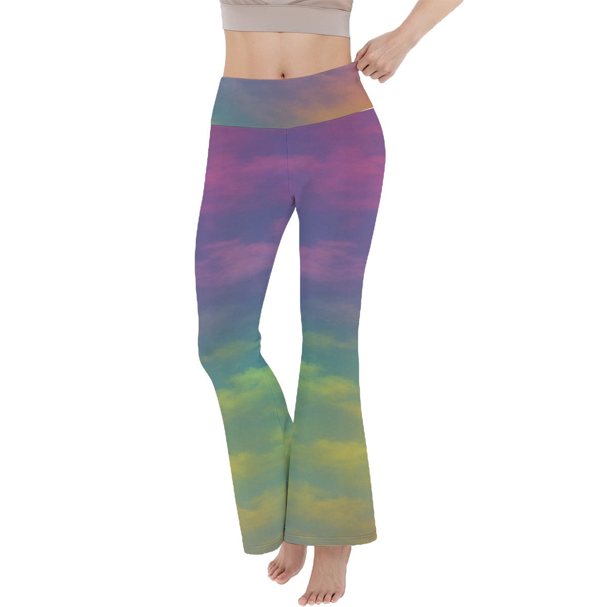 Women's Reversible High-Waisted Yoga Pants