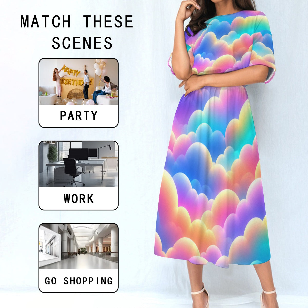 Women's Elastic Waist Dress