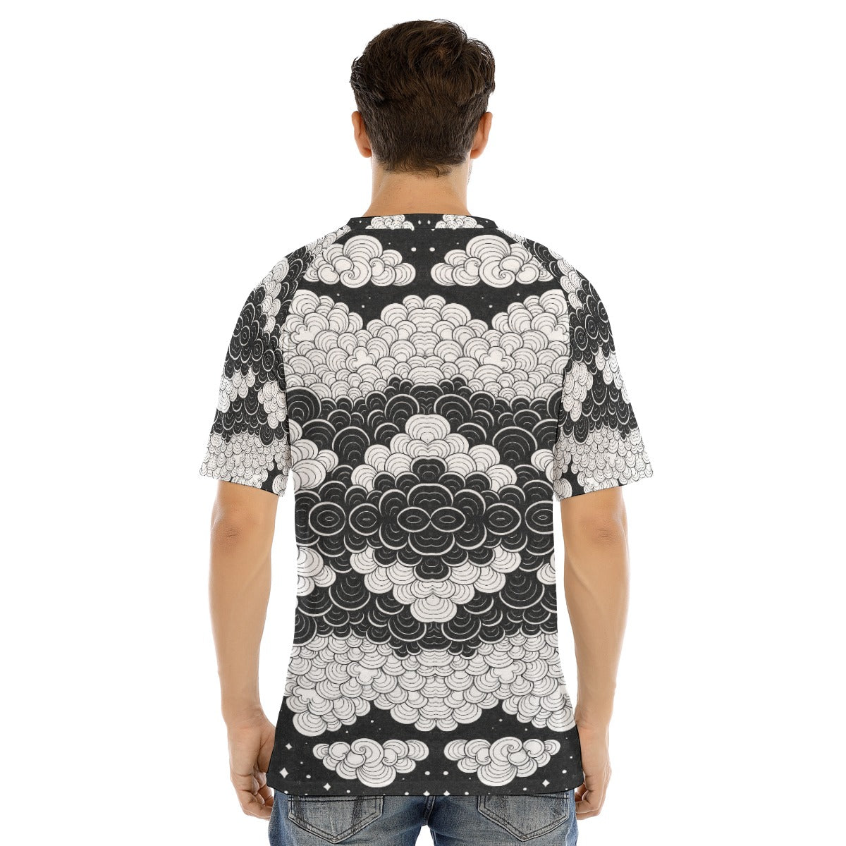 Men's Raglan Sleeve T-shirt With Button Closure