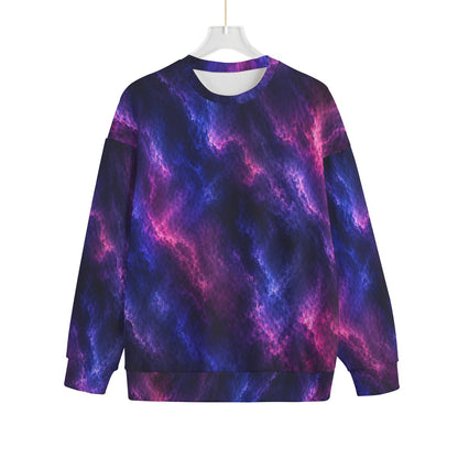 Unisex Drop-shoulder Knitted Fleece Sweater - view 1