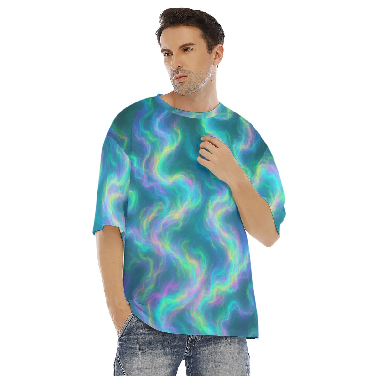 Men's Drop Shoulder T-shirt With Short Sleeve