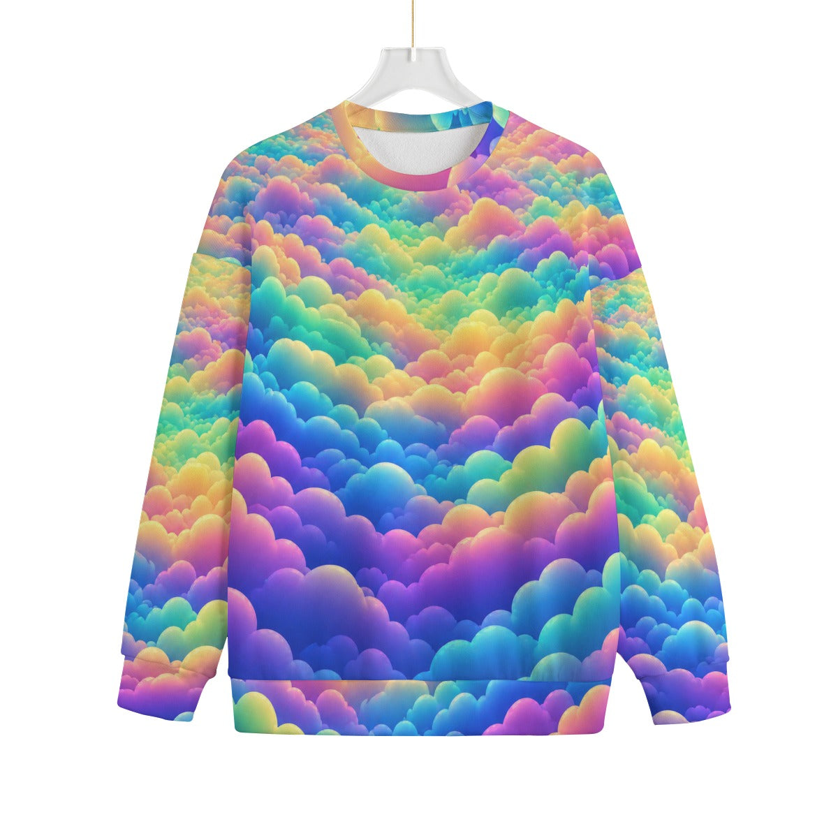 Unisex Drop-shoulder Knitted Fleece Sweater - view 1