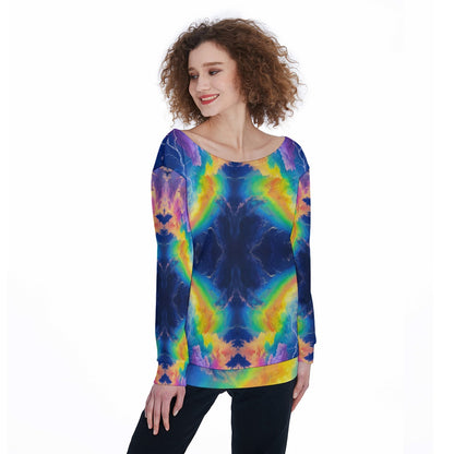 Women's Off-Shoulder Sweatshirt