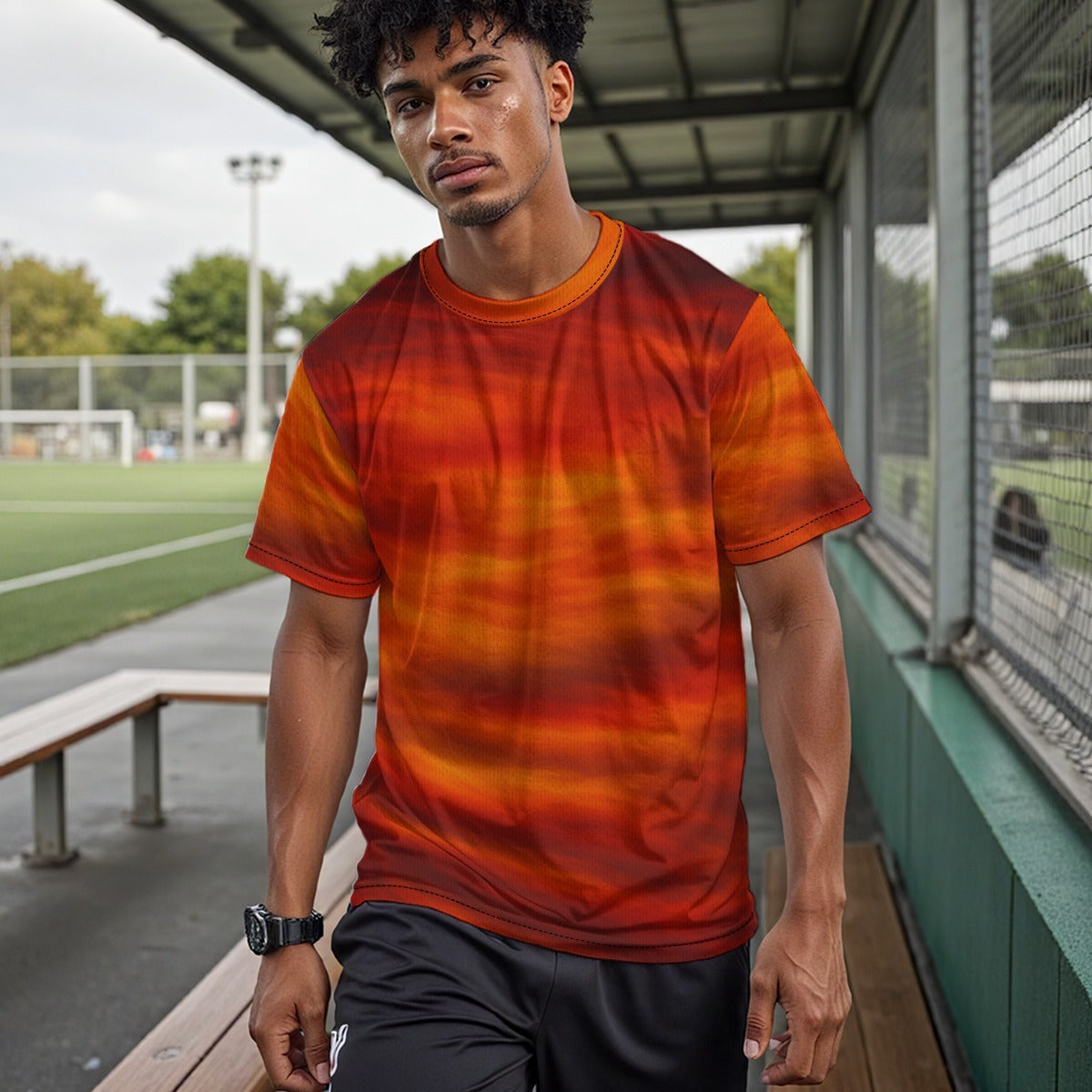 Unisex Drop Shoulder Crew Neck T-Shirt