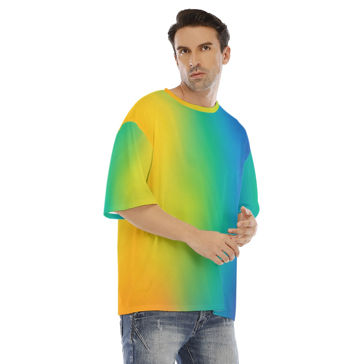 Men's Drop Shoulder T-shirt With Short Sleeve